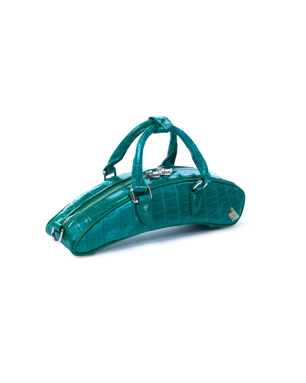 Mini Arca Bag in Emerald Alligator