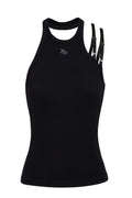 Double Bra Strap Halter Tank Top