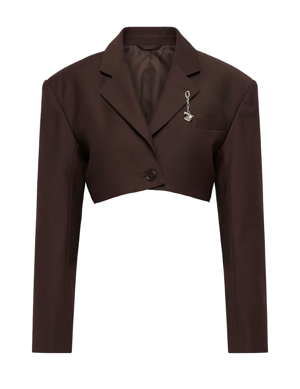 Cropped Rift Blazer in Tobacco