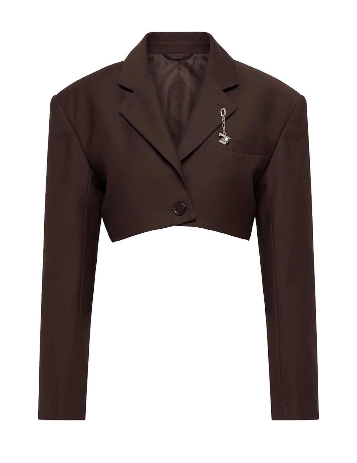Cropped Rift Blazer in Tobacco