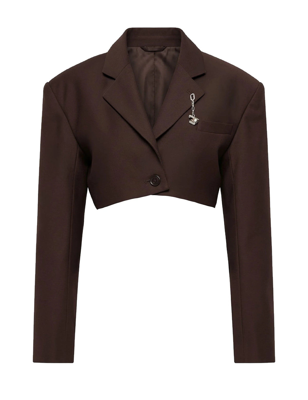 Cropped Rift Blazer in Tobacco