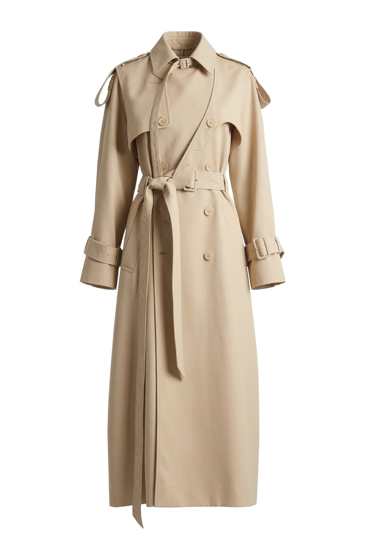 Splice Trench Coat in Barley